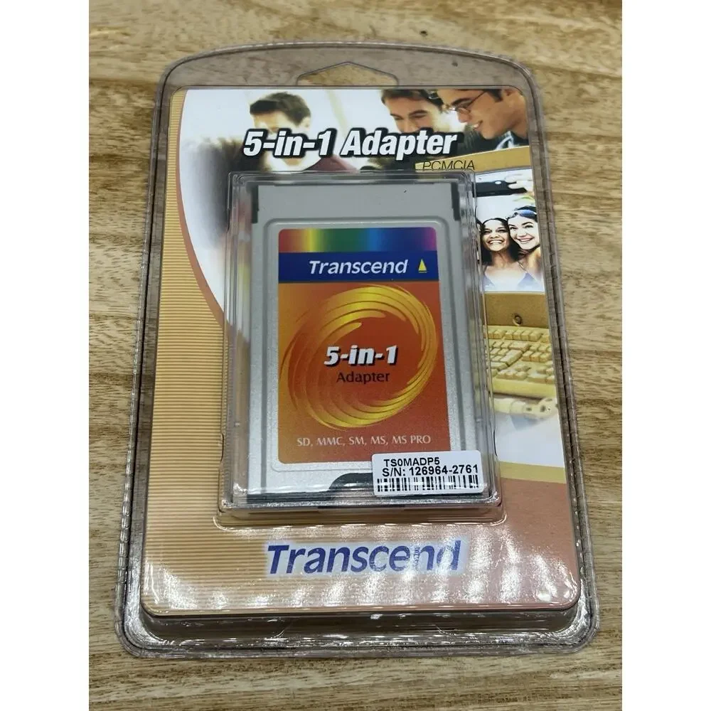NEW Transcend 5 in 1 Adapter TS0MADP5 Compact Flash Adapter For SM SD MMC MS PRO